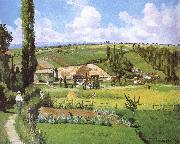 Camille Pissarro Pang plans scenery Schwarz oil on canvas